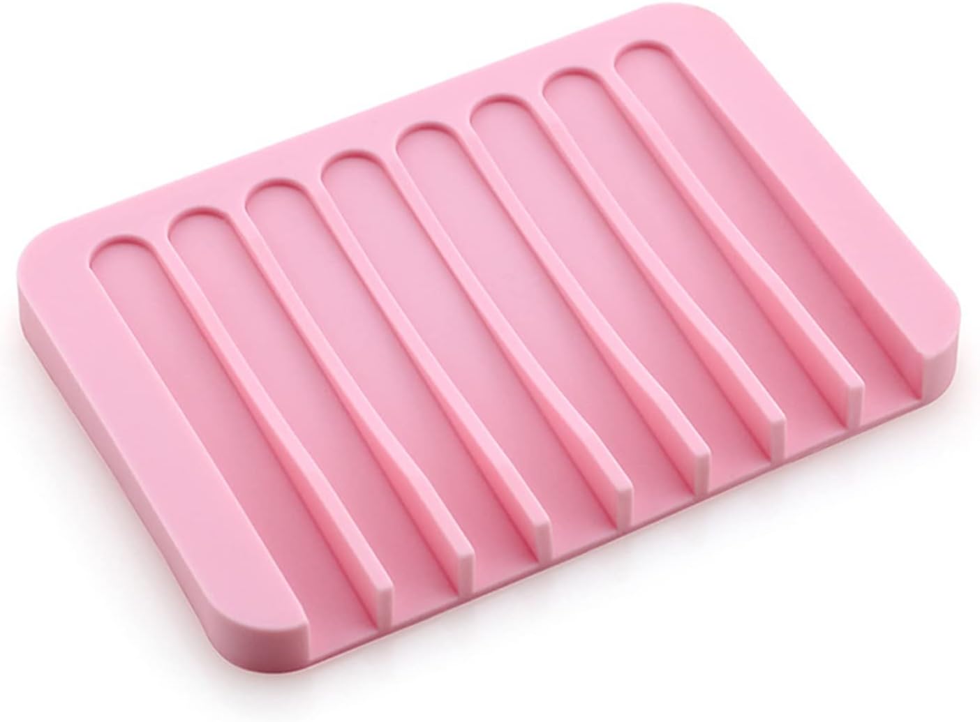 DNIEBW 2Pcs Silicone Soap Holder with Waterfall Design