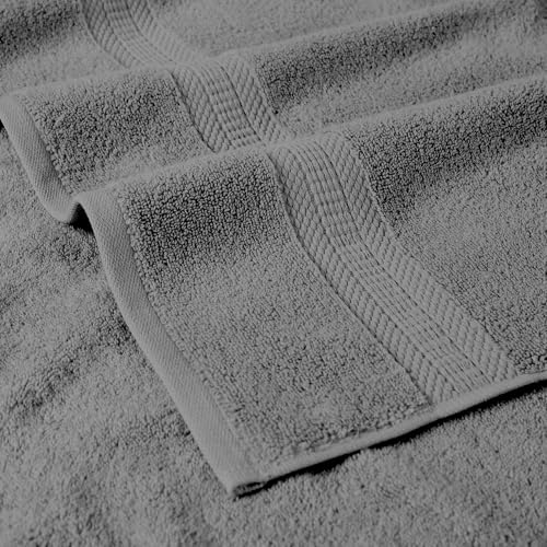Modern Threads 6-Piece Bamboo Cotton Blend Towel Set - Gray