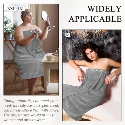 Tigeen 4 Pcs Spa Wrap Towel for Women