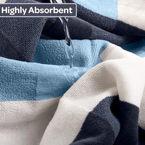 Lavish Home 2-Piece Bath Towel Set - Navy