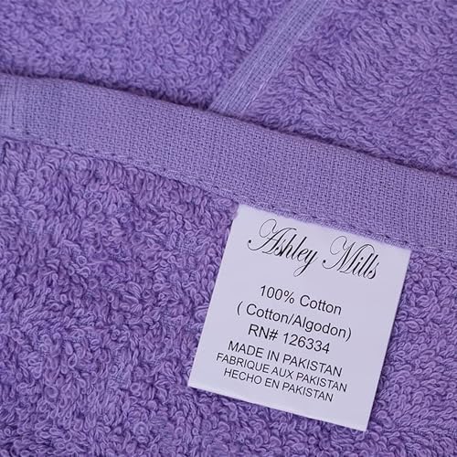 Ashley Mills Bath Towels Set of 6 100 Cotton Soft Absorbent