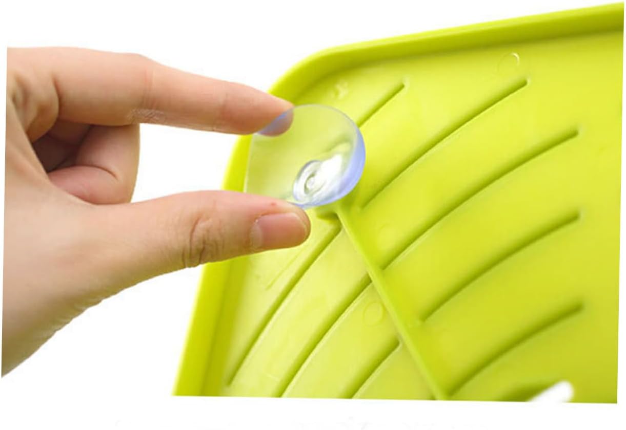 PRETYZOOM Triangle Sponge and Soap Holder with Suction Base
