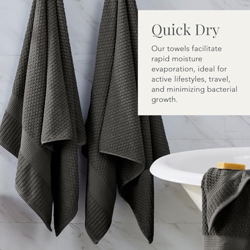 NY Loft 100 Cotton Bath Towel Set 4 Pack