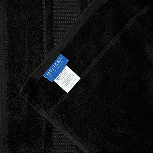 Melissa Linen 2 Piece Jet Black Bath Towels