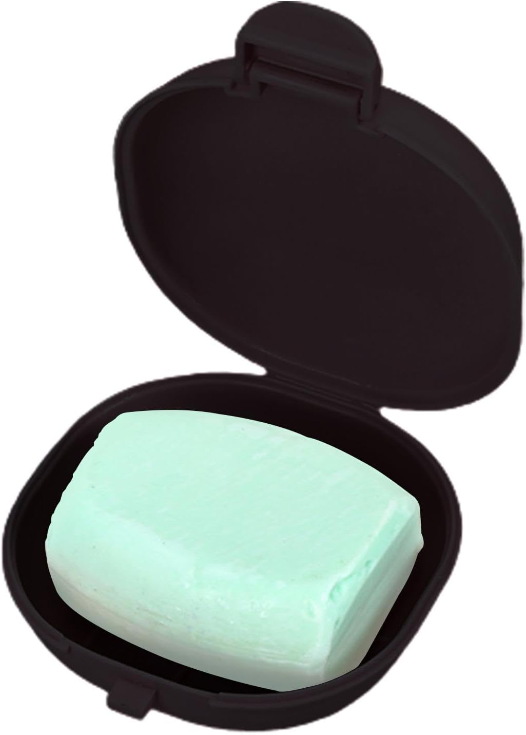 GLANSI Portable Leakproof Soap Holder with Lid - Black