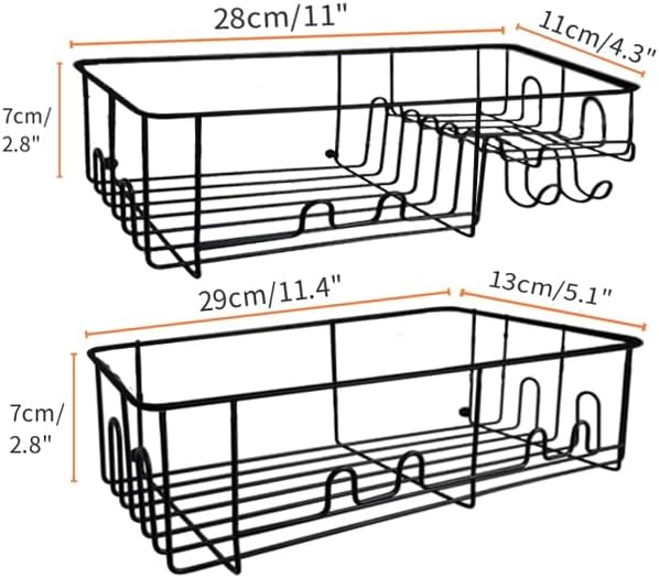 Leeda 2-Tier Soap Dish Holder Shower Caddy Organizer