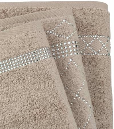 Sparkles Home Atlas 3-Piece Towel Set with Glass Rhinestones 1