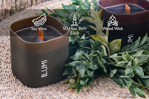 Set of 3 Scented Soy Candles Dusk to Dawn Collection