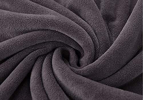 MYLSMPLE Microfiber Bath Towel Extra Large Grey