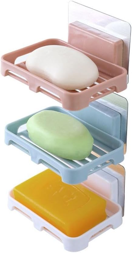 1PCS Plastic Soap Box Bathroom Soap Holder with Drainage
