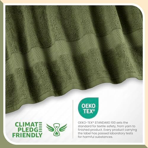 Martex 6-Piece Dark Green Cotton Towel Set
