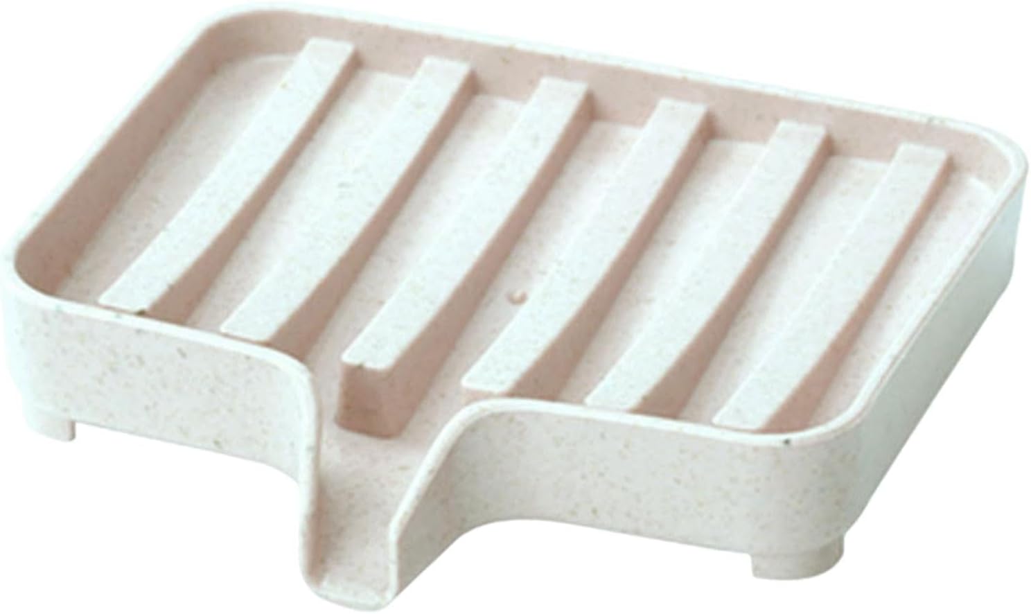 Bathroom Soap Holder - Self-Draining Double Layer Dish Keep Soap Dry Clean Beige