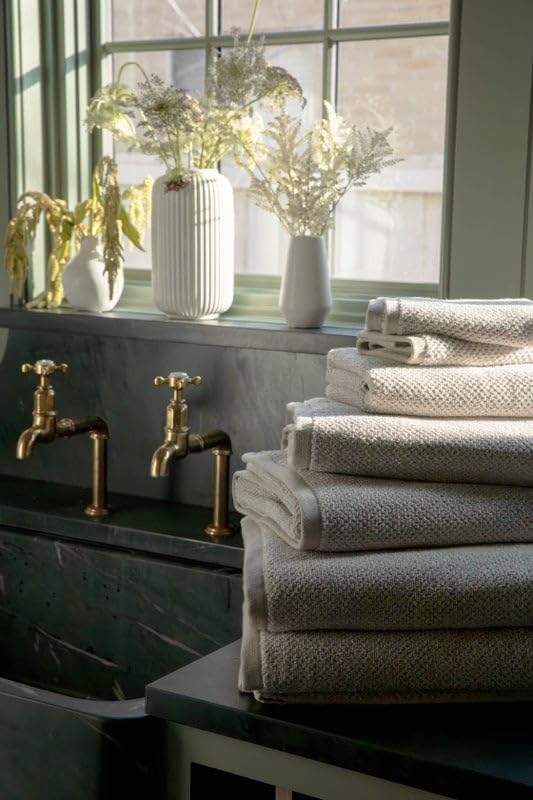 Cozy Earth Nantucket Sand Bath Towel Set - 2 Pack 30 x 58