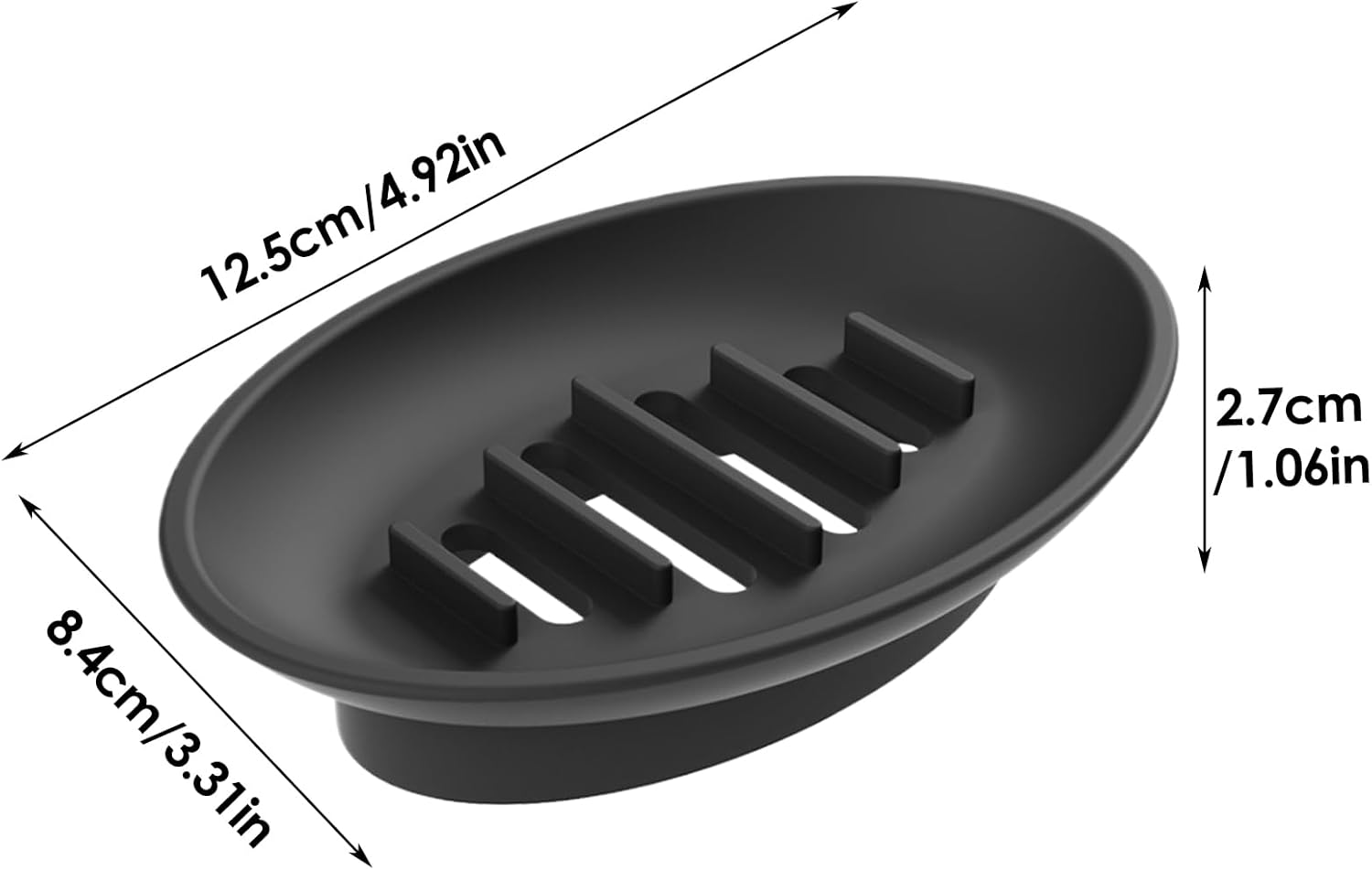 Stylish Silicone Soap Dish for Shower and Kitchen