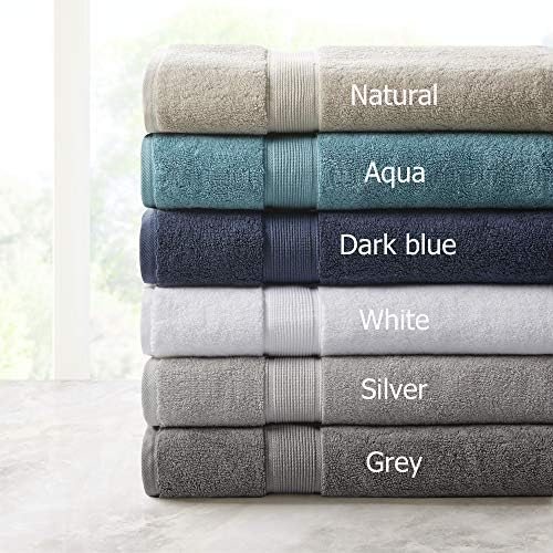 Madison Park 800GSM Bath Towel Set 2 Pack Grey 1