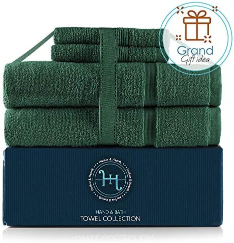 Hearth Harbor Hunter Green Bath Towel Set