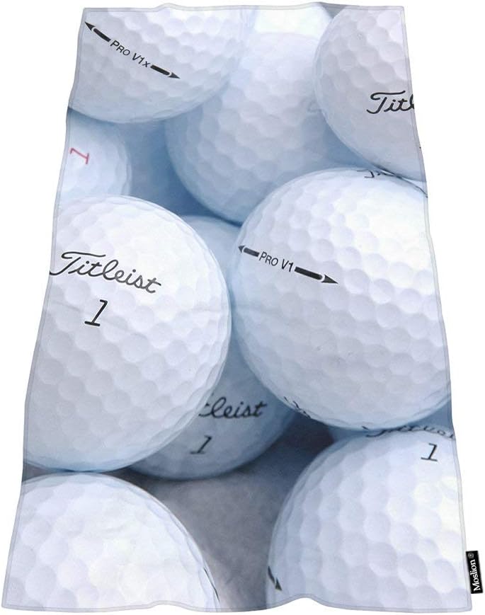 Moslion Comfy Bath Towel Golf Ball Large 64x32 Inches
