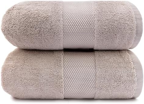 Maisonette Organic Cotton Turkish Bath Sheets - Light Brown Dune 2 Pack
