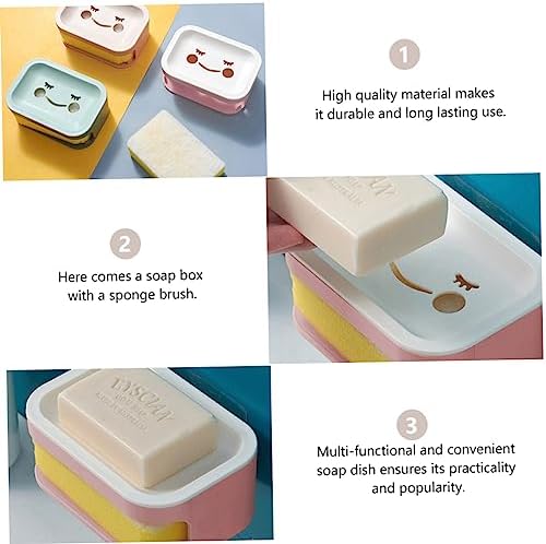 Amosfun Wall Mount Soap Holder with Draining Design