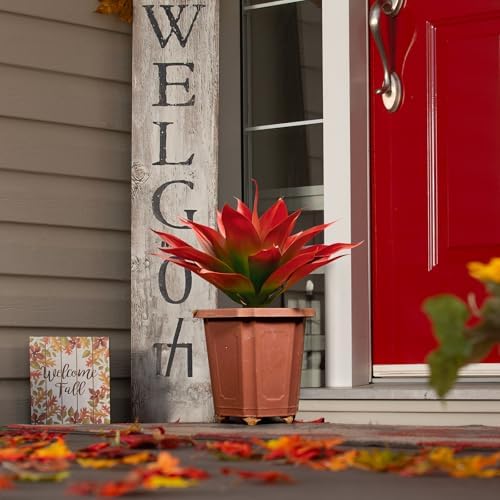 Velener Red Fake Agave Plant 22 Inches Set of 1 1
