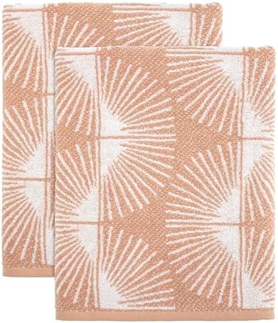 Nicole Miller - Set of 2 Bath Towels Soft Absorbent Cotton