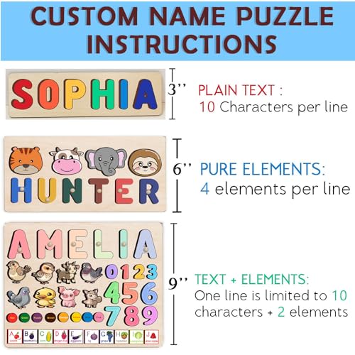 Personalized Wooden Name Puzzle For Kids 1