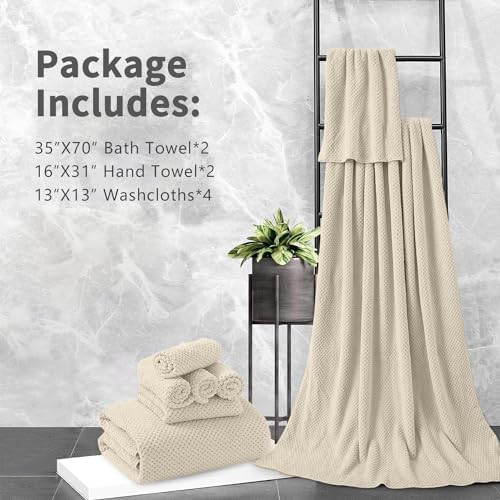 MAGGEA 8 Piece Premium Bathroom Towel Set 1