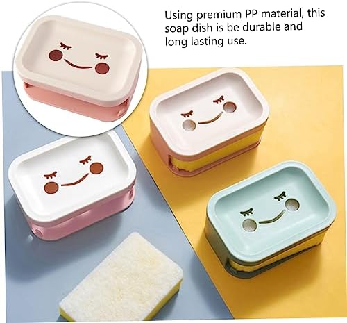BRIGHTFUFU Double Layer Soap Holder for Bathroom and Kitchen