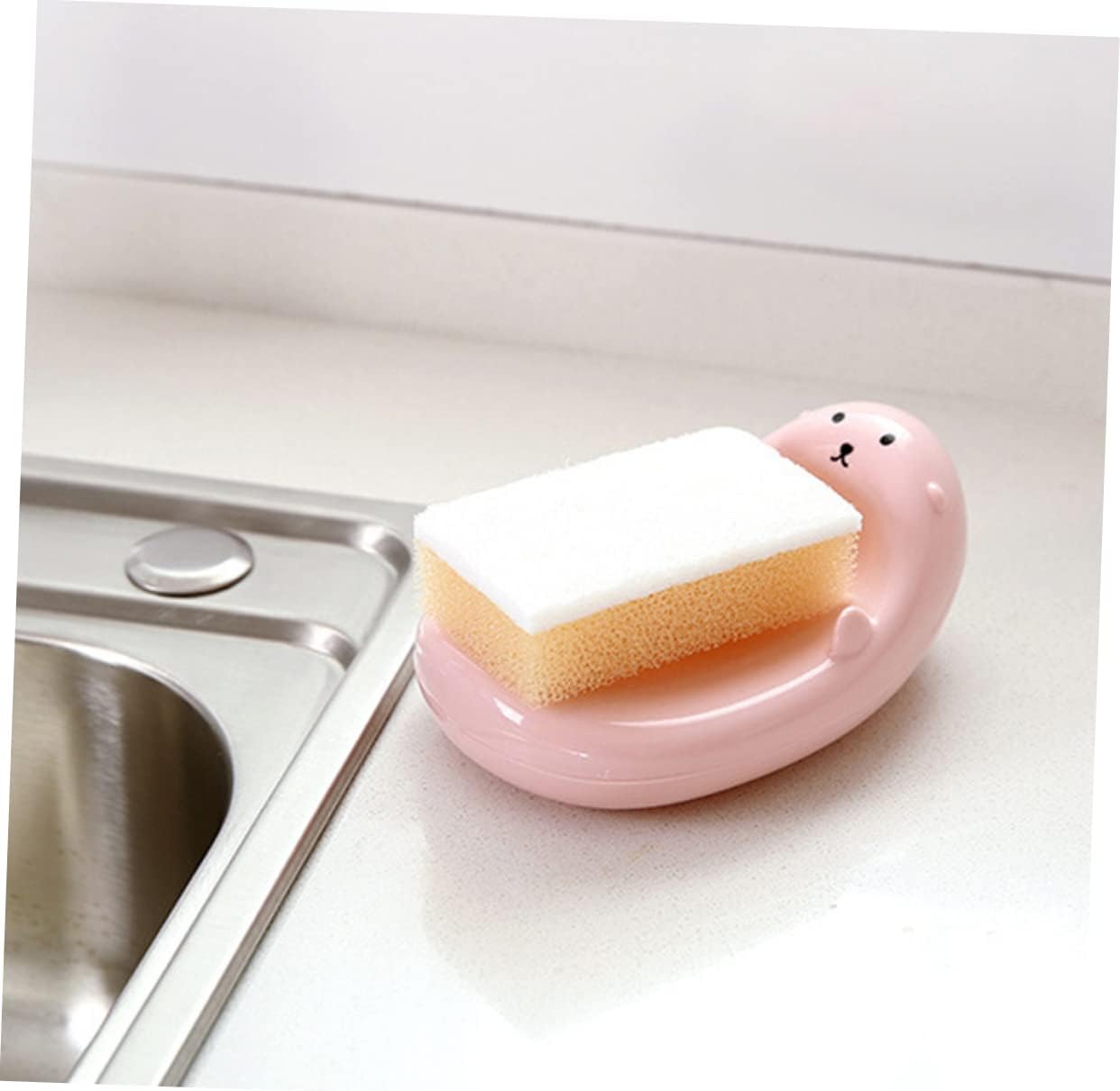 WOONEKY Heart Shaped Soap Dish Holder for Bathroom