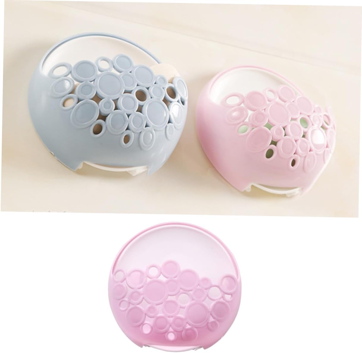 Housoutil Suction Cup Soap Dish Bar Holder Wall Mounted No Drill Heavy Duty
