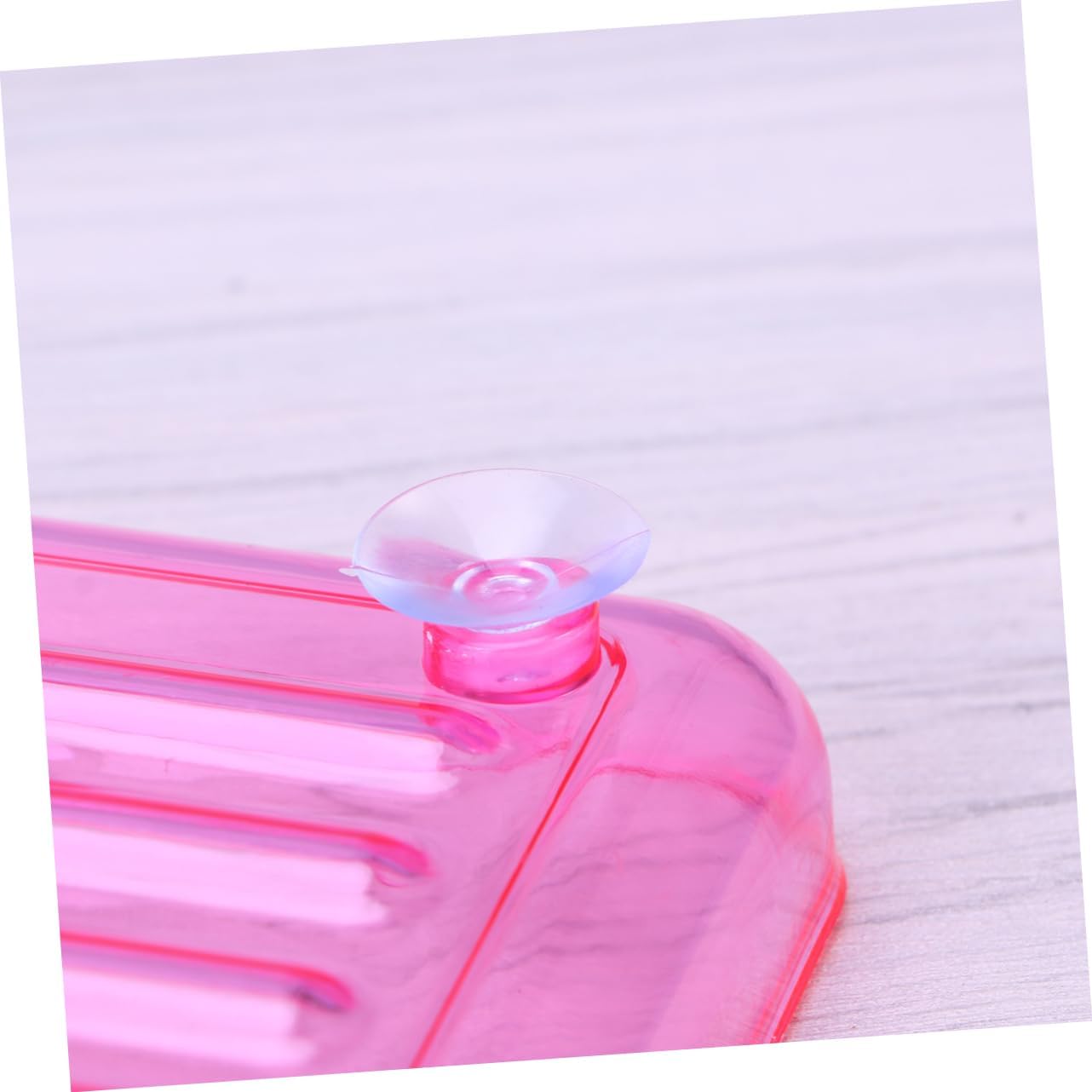 Luxshiny Clear Soap Dish Holder with 2 Suckers
