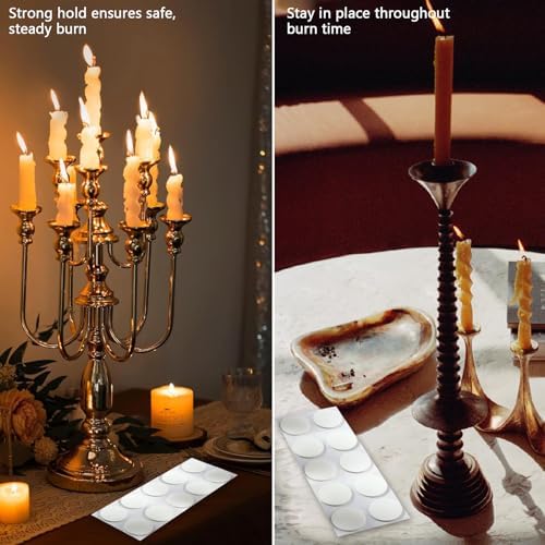 YFANITI 50 Taper Candle Adhesive Inserts