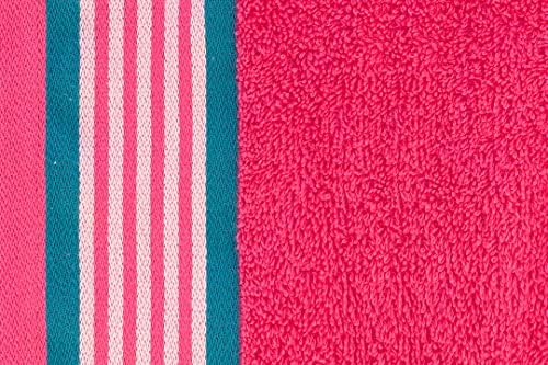 CASA COPENHAGEN He She 6 Piece Towel Set - Teal Pink