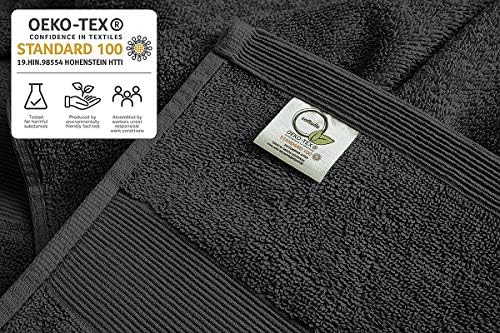 Softolle Luxury Bath Towels Set of 4 27 x 54 Grey 1