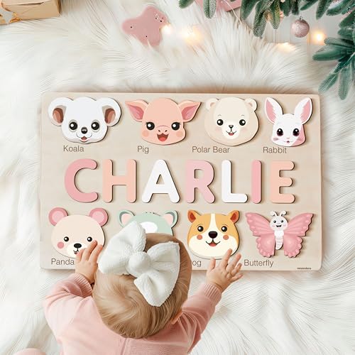 Personalized Wooden Name Puzzle for Toddlers 1
