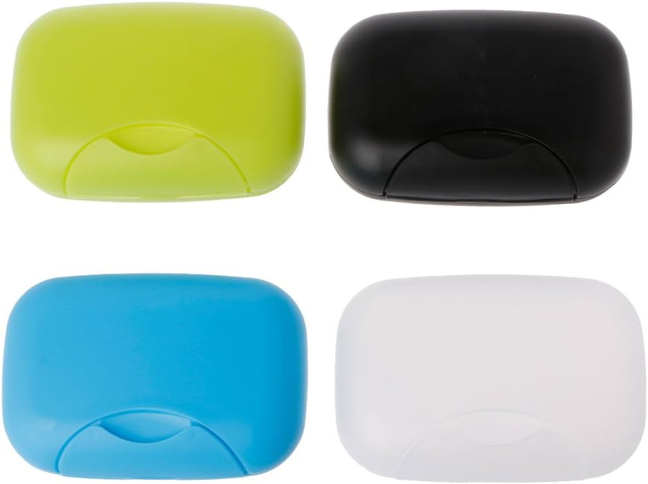 ZIRANU Travel Soap Dish Holder for Bathroom Shower Kitchen