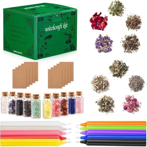 AOSEE Witchcraft Supplies Kit 52Pcs for Beginners