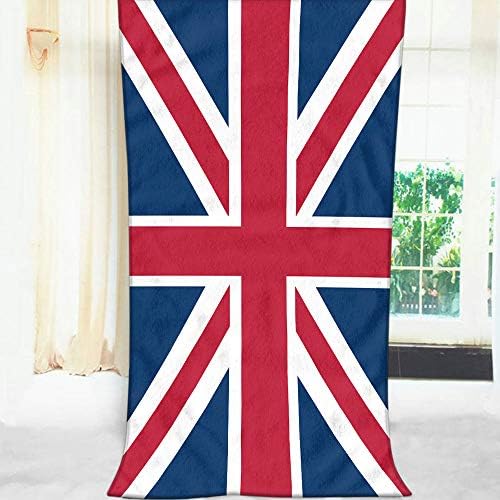 Soft Bath Towels with Union Jack Design for Home Beach Camping 1