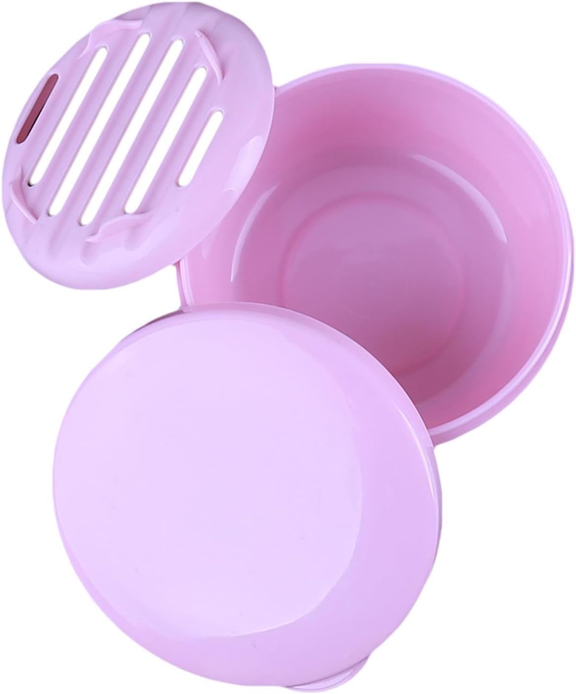 Portable Soap Dish with Lid for Travel and Home Use Pink