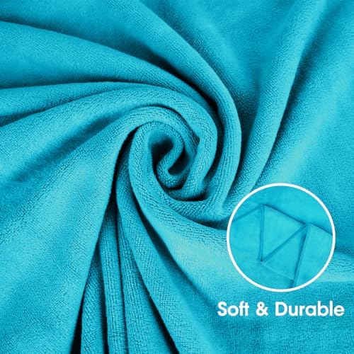 JML Microfiber Bath Towel Set 2 Pack - Soft Absorbent Quick Drying Teal