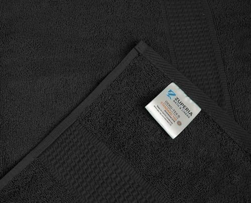 ZUPERIA 4 Pack Bath Towels 30x60 Inches 100 Cotton Ultra-Soft Quick Dry
