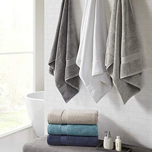 Madison Park 800GSM Bath Towel Set 2 Pack Grey 1