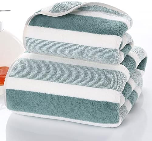 SOFTBATFY Microfiber Bath Towels 2 Pack - Light Absorbent Fluffy