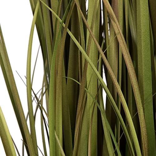 Vickerman 60 Artificial Grass and Cattails with Iron Pot