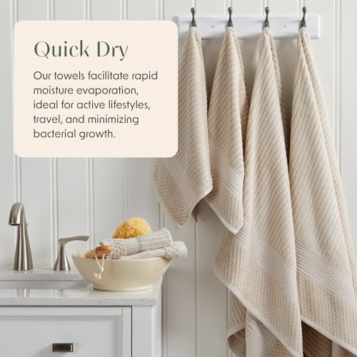 Springtree Home 100 Cotton 6-Piece Bath Towel Set