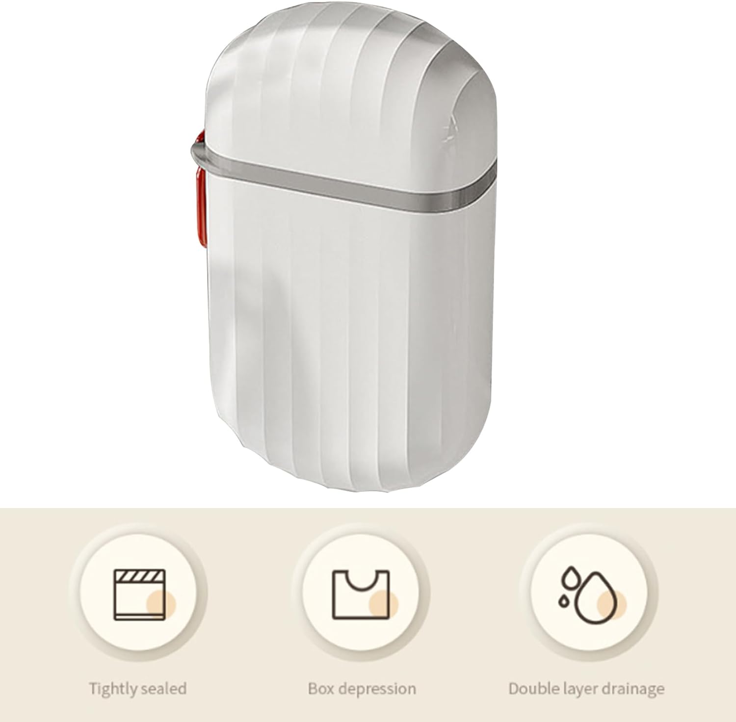 Loyliawa Soap Dishes with Drainage and Lock Design