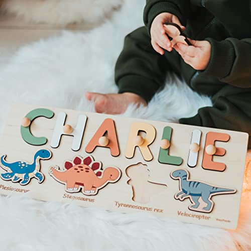 Custom Dinosaur Name Wooden Puzzle for Kids