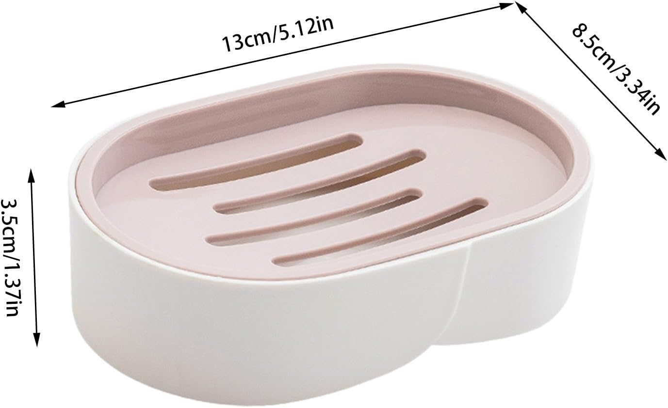 Safe Durable Soap Dish with Drainage and Anti-Slip Design