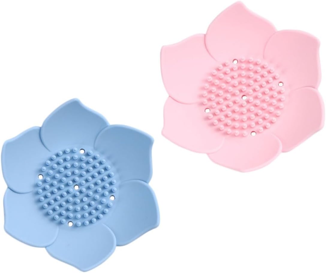 ABOOFAN 2pcs Silicone Soap Holders with Drainage
