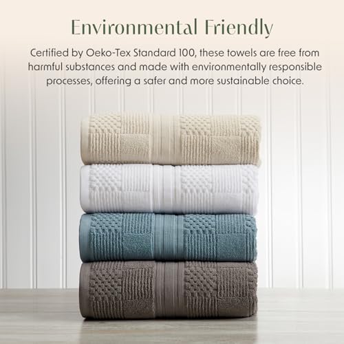 Springtree Home 100 Cotton Bath Towel Set of 4 Beige
